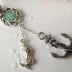 Mermaid And Anchor Belly Button Ring, Belly Button..